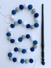 Load image into Gallery viewer, Blue and Gray Ravenclaw Garland