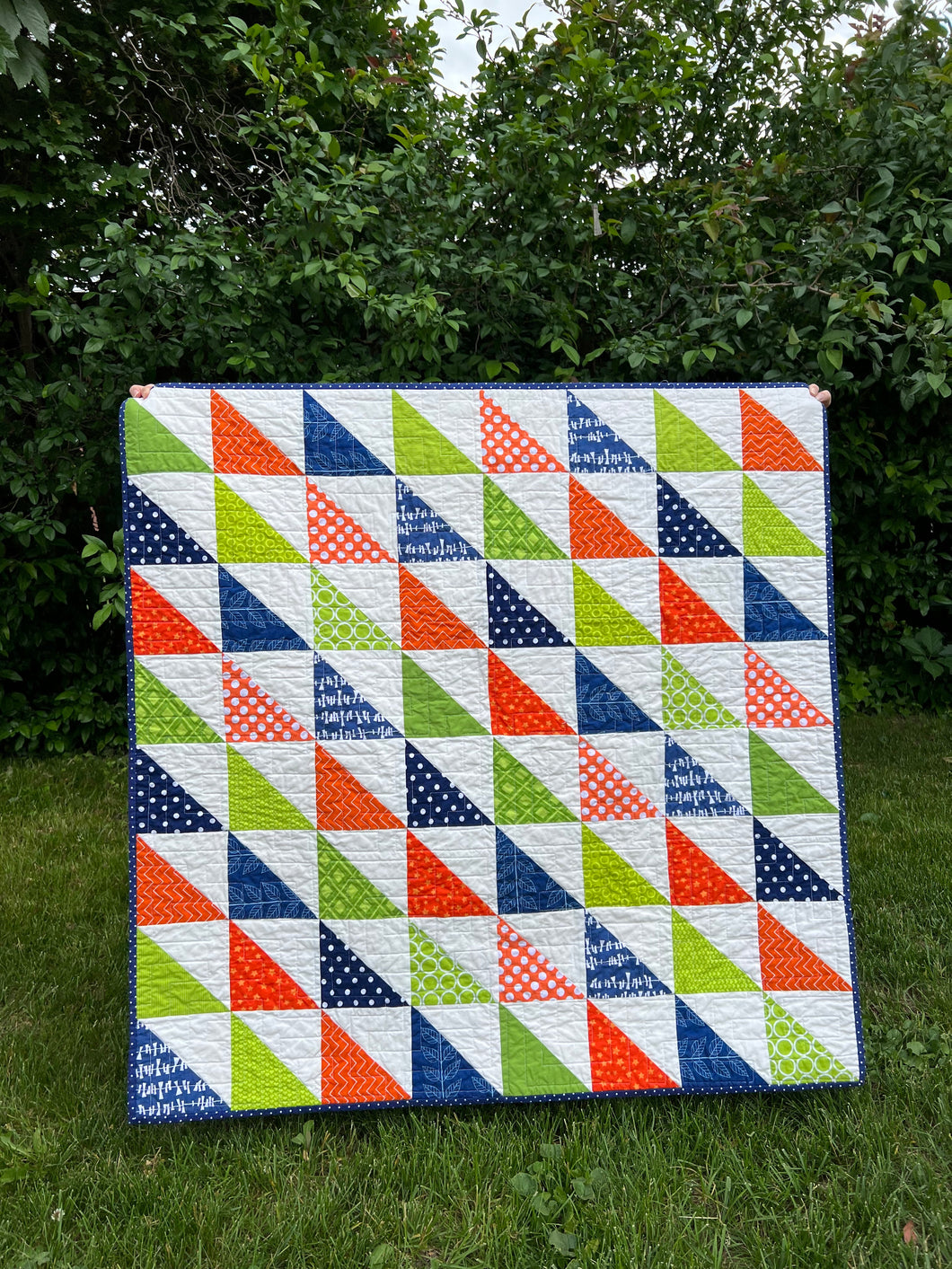 Half Square Triangle baby quilt