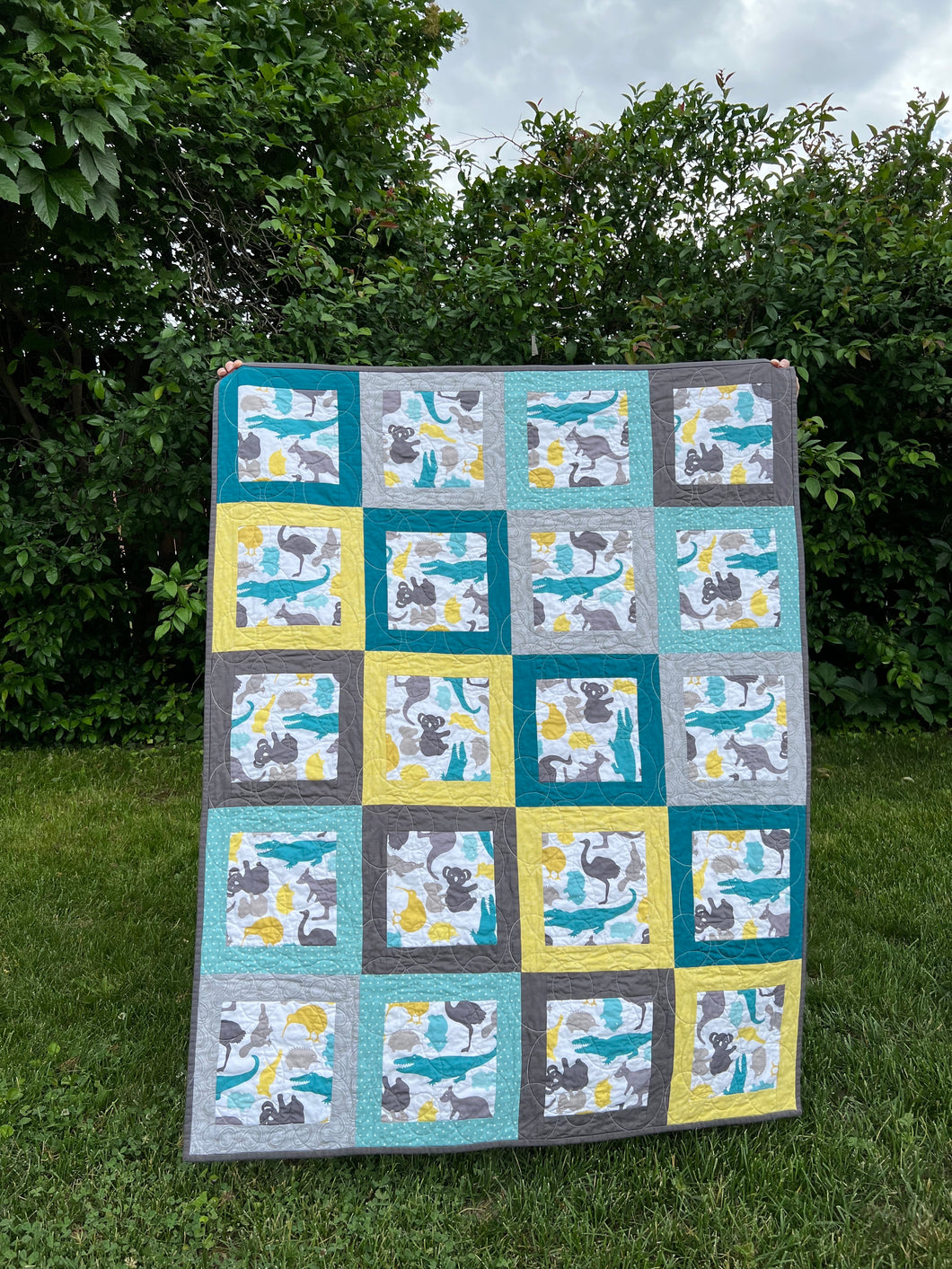 Zoo Animals baby quilt